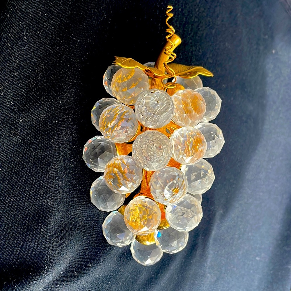 Swarovski Crystal / Gold leaves